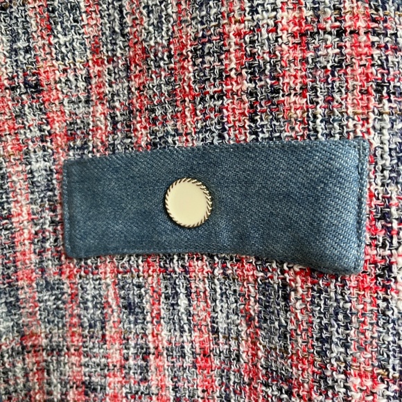 House of Harlow 1960 Maje Jenise Tweed Mini Skirt Preppy Academia Women's 12 - Picture 4 of 10